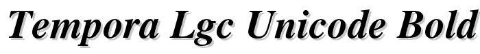 Tempora LGC Unicode Bold Italic police
